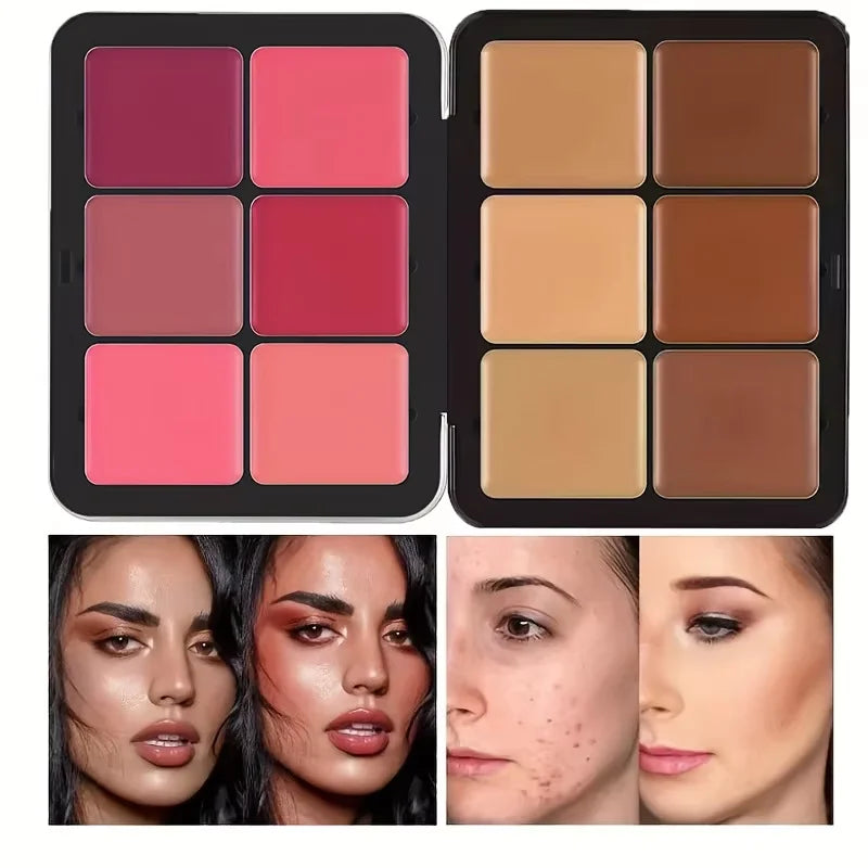 12-Color Concealer Blush Contour Palette