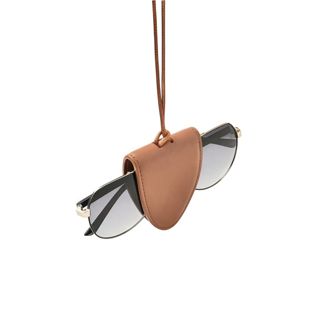 Soft Leather Magnetic Glasses Holder