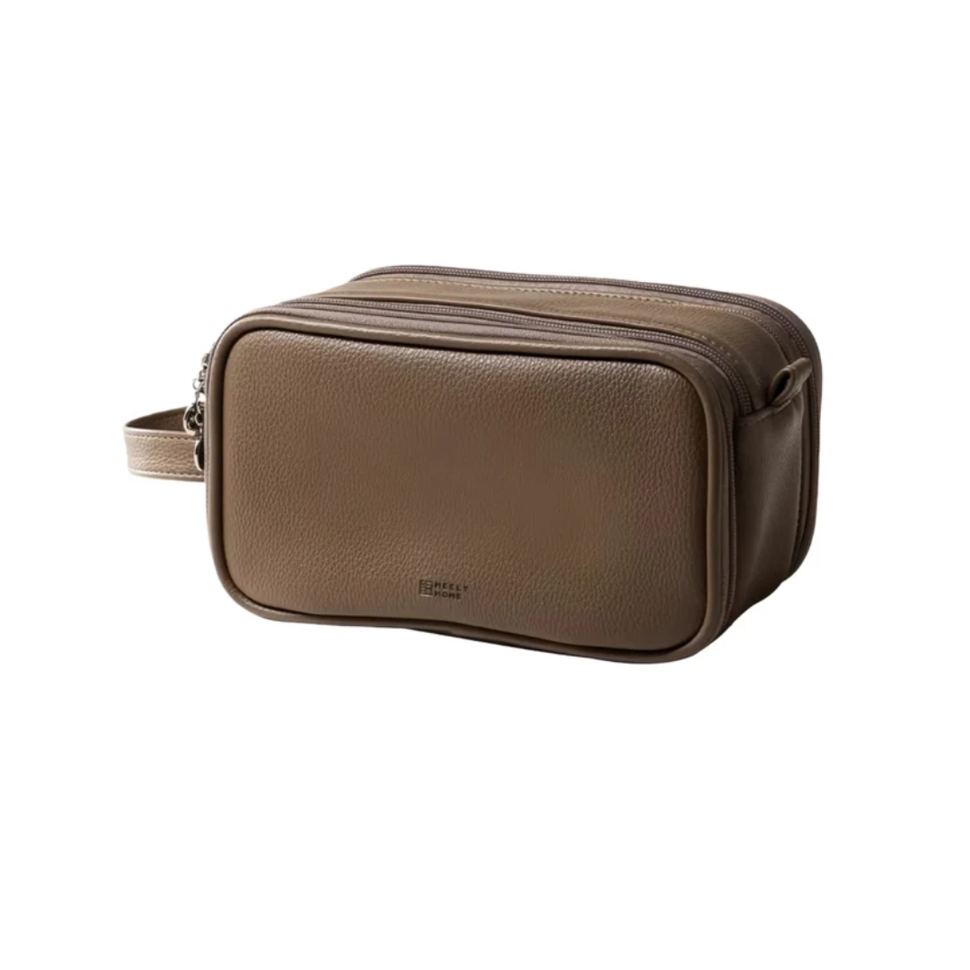 Dual-Zip Cosmetic Bag