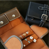 Leather Roll-Up Jewellery Organiser