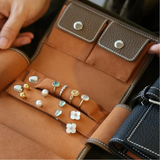 Leather Roll-Up Jewellery Organiser