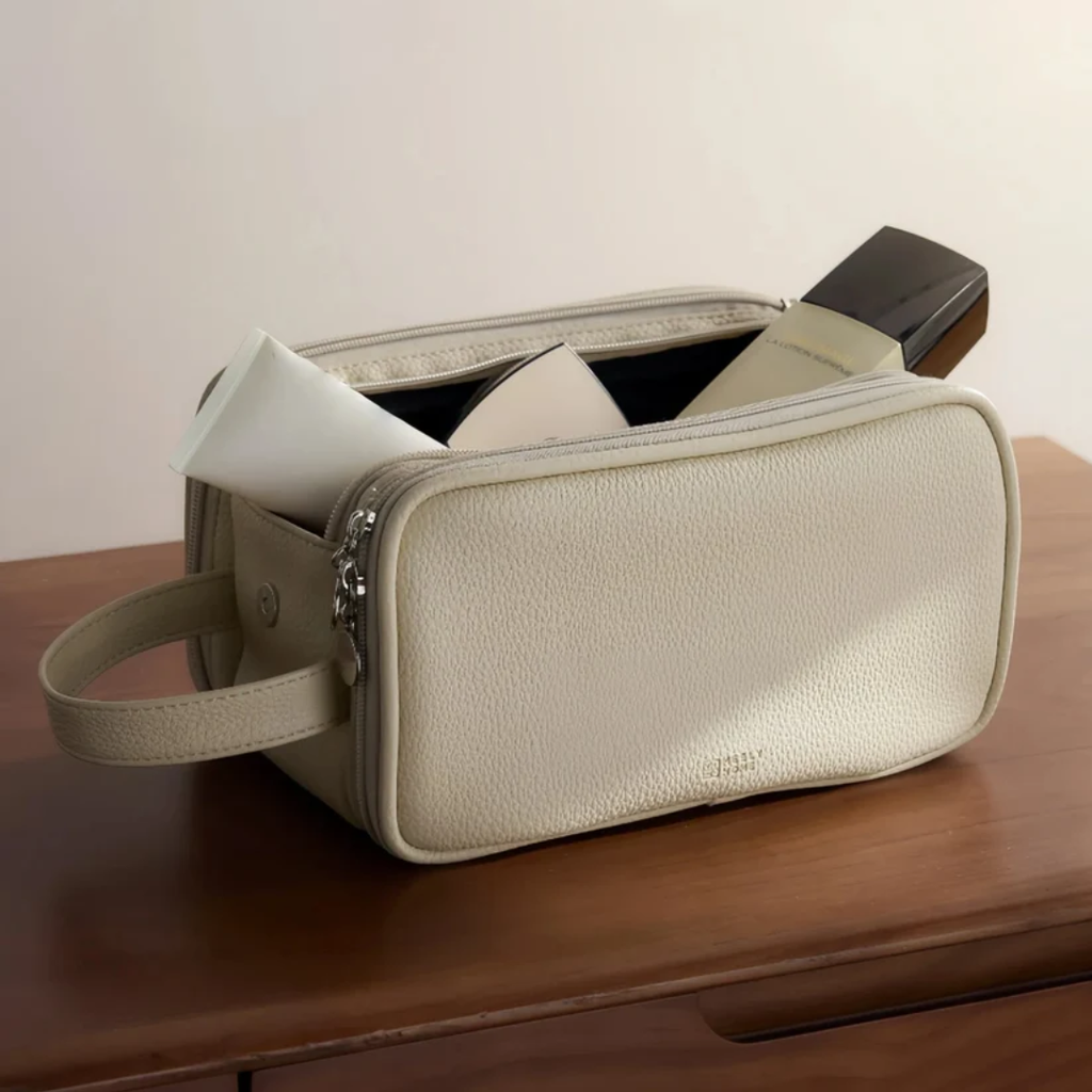 Dual-Zip Cosmetic Bag