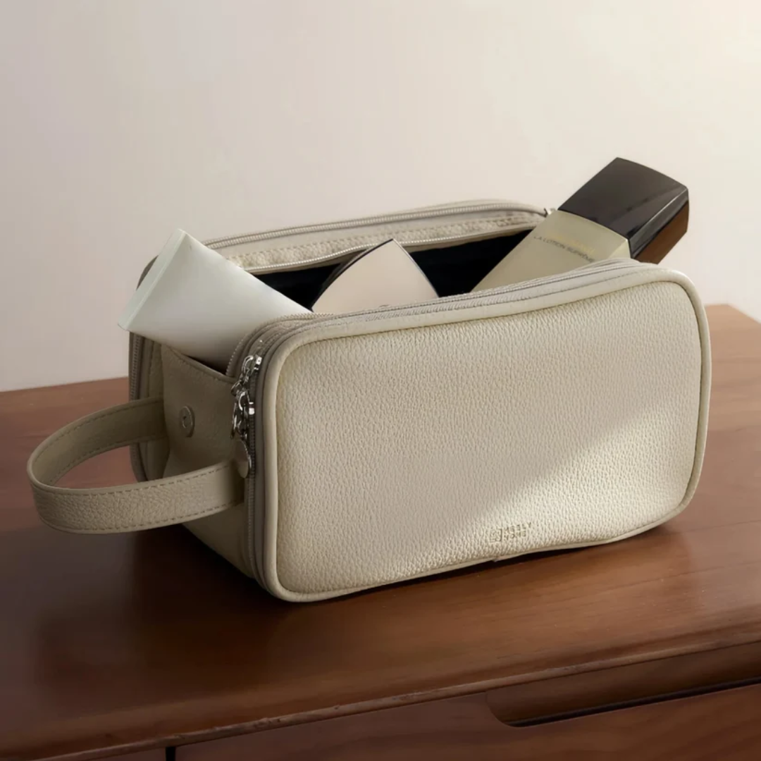 Dual-Zip Cosmetic Bag