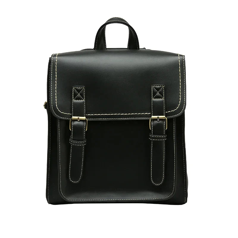 Vintage PU Leather Backpack