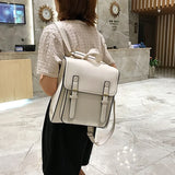 Vintage PU Leather Backpack