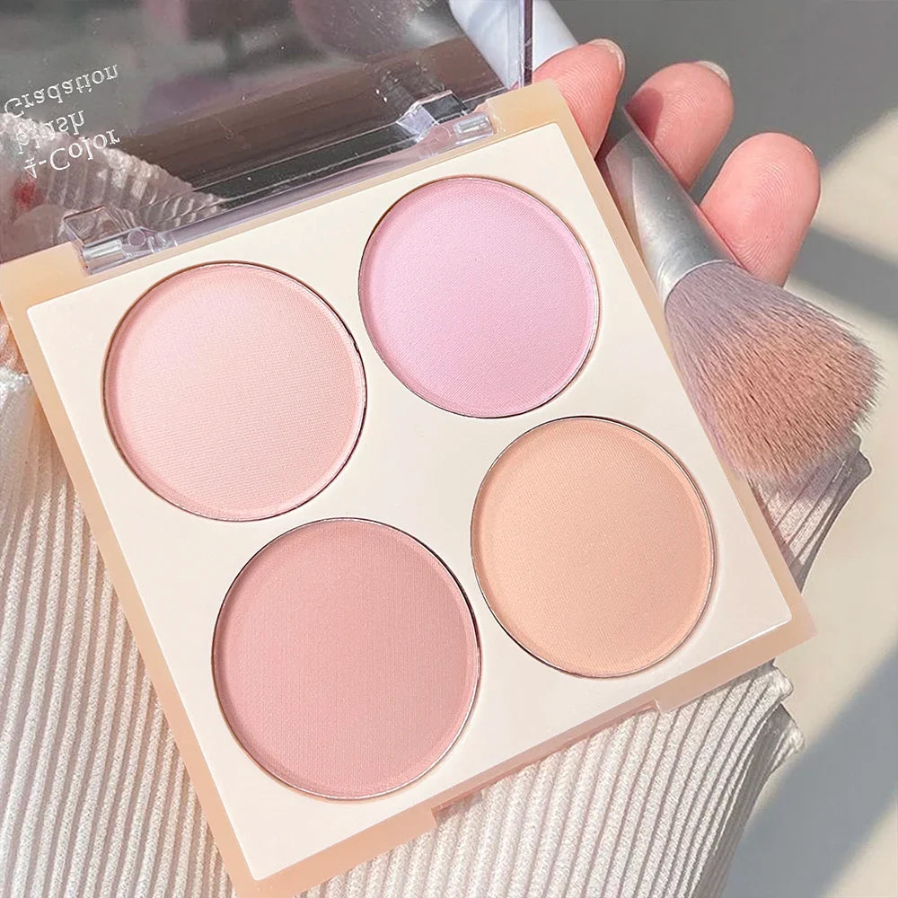 Vibrant Girl 4-Color Matte Blush Palette