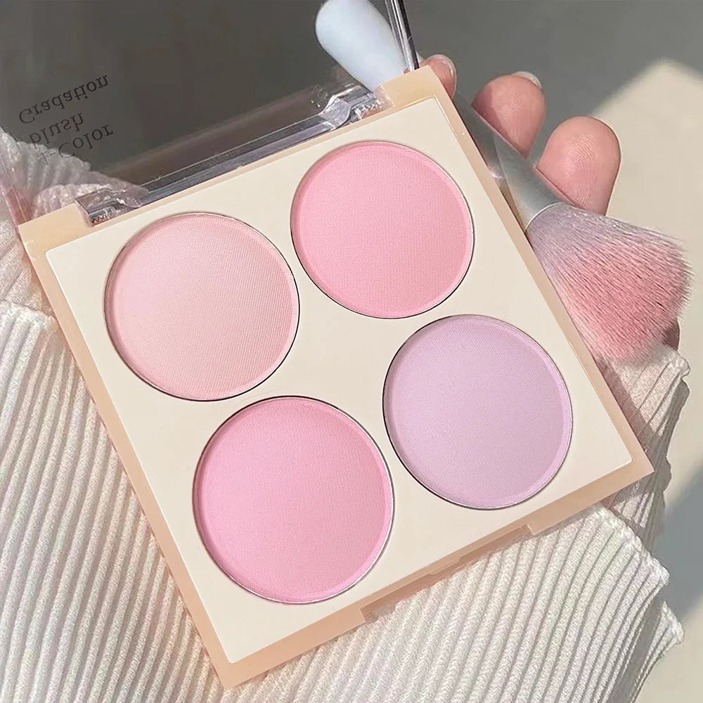 Vibrant Girl 4-Color Matte Blush Palette