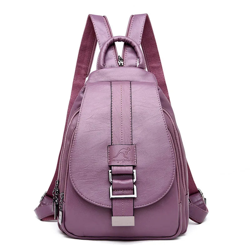 Retro Leather Women’s Backpack