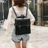 Vintage PU Leather Backpack
