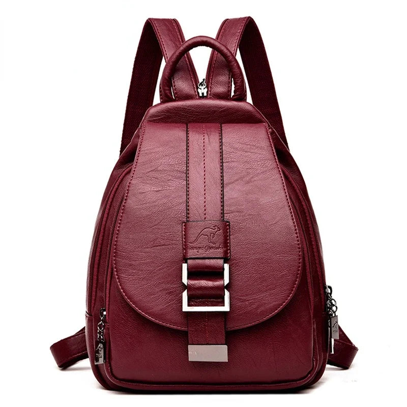 Retro Leather Women’s Backpack