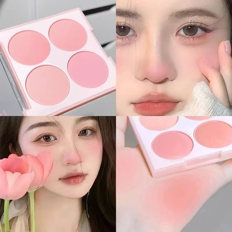 Vibrant Girl 4-Color Matte Blush Palette