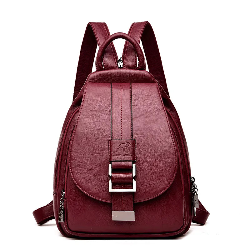 Retro Leather Women’s Backpack