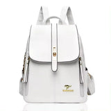 Large Capacity Leather Backpack